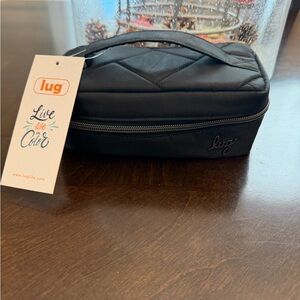 Lug Black Quilted Jewelry Travel Bag